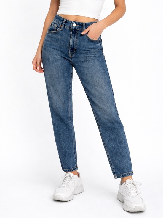 Old Navy Denim - Old Navy O.G. Straight Jeans Size 2 Medium Wash High Rise Straight Leg Stretch